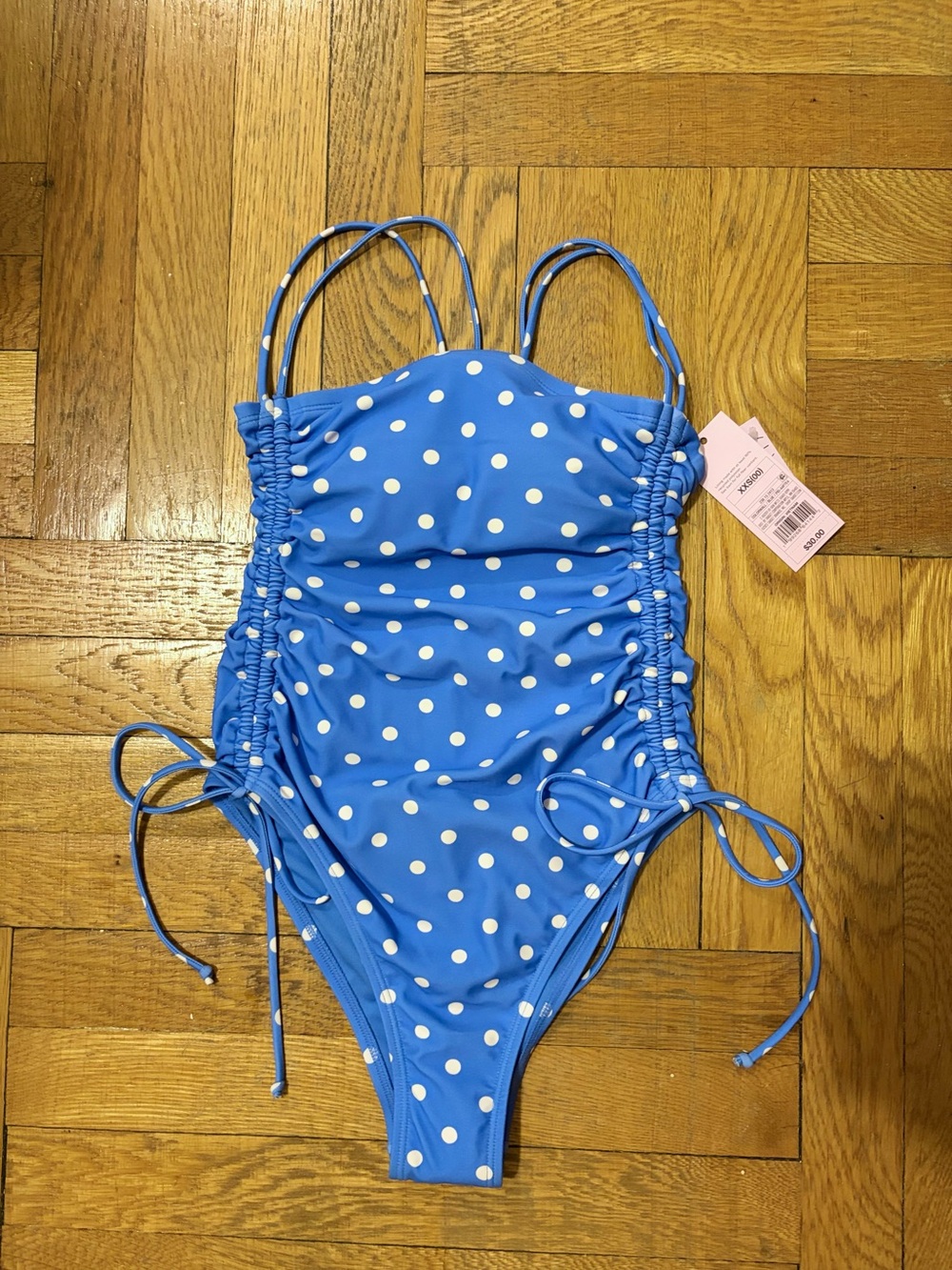 Wild Fable Target periwinkle blue polka dot one piece XXS